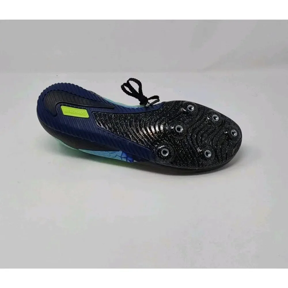 Nike Zoom Rival Sprint Track Spikes Black Green Blue Sz 7 Women/5.5 Men - Picture 15 of 16